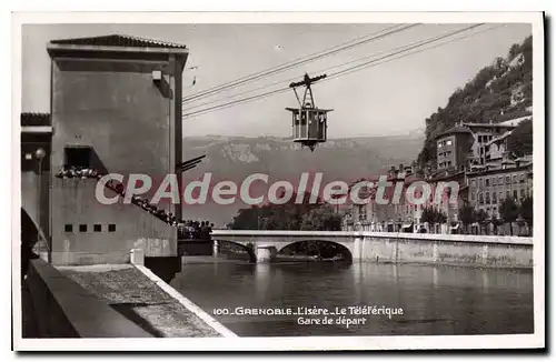 Cartes postales Grenoble L'Isere Le Teleferique Gare De Depart