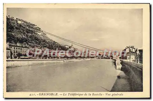 Cartes postales Souvenir Le Teleferique De La Bastille Vue Generale