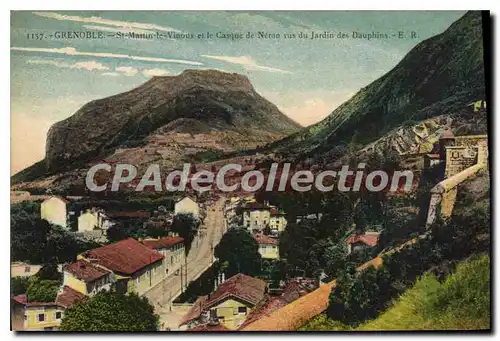 Cartes postales Grenoble St Martin Le Vinoux Et Le Casque De Neron jardin des dauphins