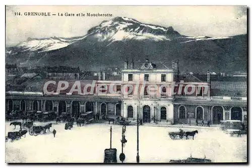 Cartes postales Grenoble La Gare Et Le Moucherotte