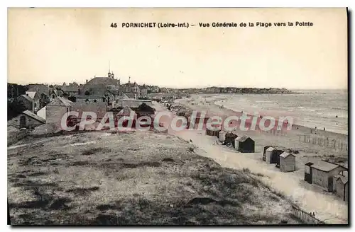 Cartes postales Pornichet Vue Generale De La Plage Vers La Pointe