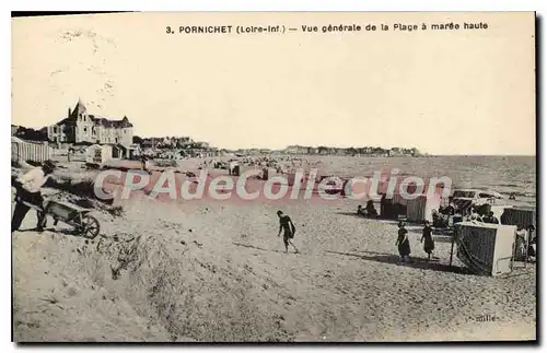 Cartes postales Pornichet Vue Generale De La Plage A Maree Haute