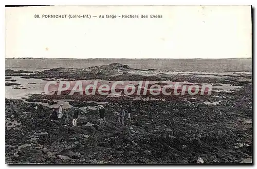 Cartes postales Pornichet Au Plage Rochers Des Evens