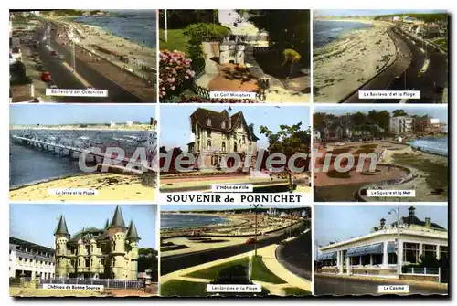 Ansichtskarte AK Pornichet La Plage souvenir ch�teau de Bonne Source boulevard des oceanides golf casino