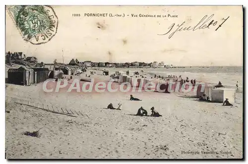 Cartes postales Pornichet Vue Generale De La Plage