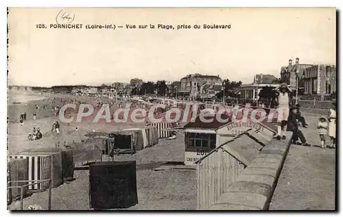 Cartes postales Pornichet Vue Sur La Plage Prise Du Boulevard