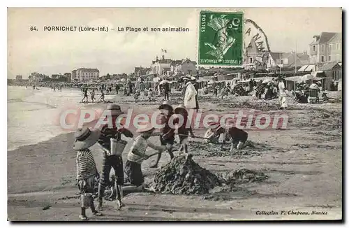 Cartes postales Pornichet La Plage Et Son Animation