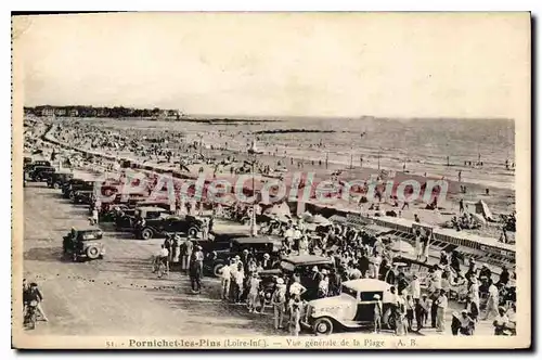 Cartes postales Pornichet Les Pins Vue Generale De La Plage