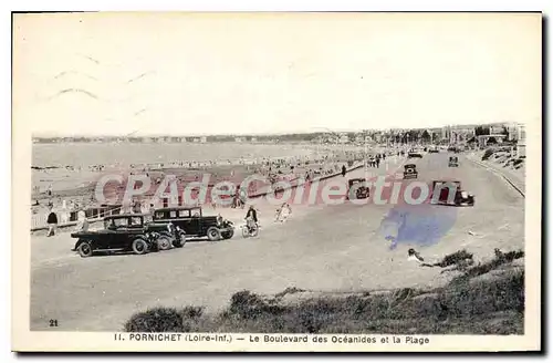 Ansichtskarte AK Pornichet Le Boulevard Des Oceanides Et La Plage