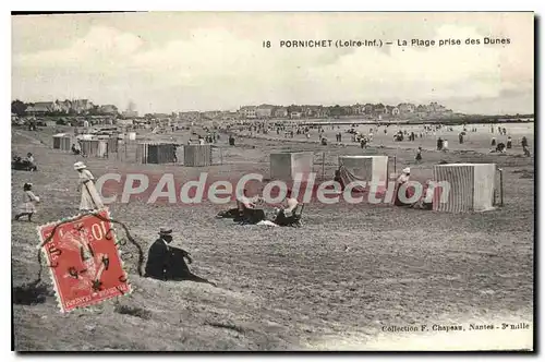 Ansichtskarte AK Pornichet La Plage Prise Des Dunes