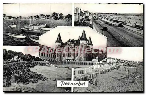 Cartes postales Pornichet Le Port La Promenade Le Ch�teau plage