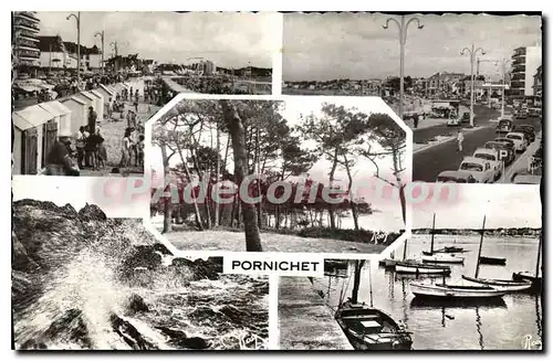 Ansichtskarte AK Pornichet La Plage Les Boulevards Les Pins port