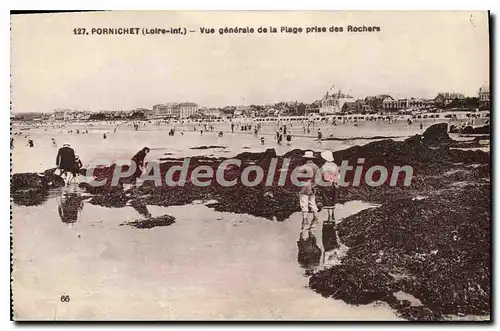 Cartes postales Pornichet Vue Generale De La Plage Prise Des Rochers