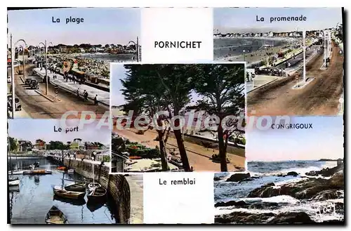 Cartes postales Pornichet Le Remblai port plage promenade Congrigoux