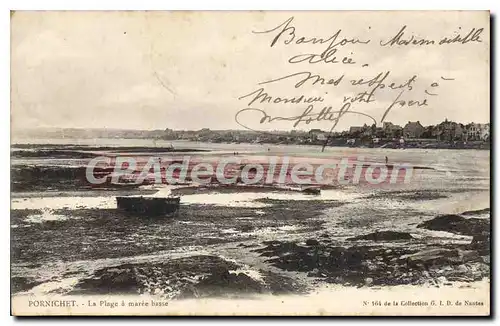 Cartes postales Pornichet La Plage A Maree Basse