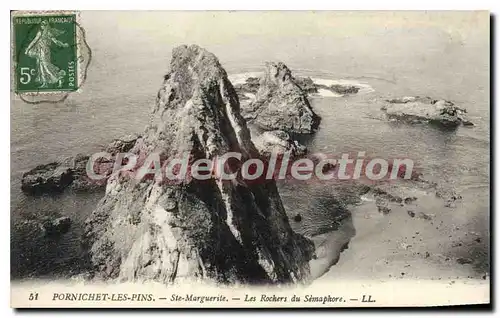 Ansichtskarte AK Pornichet Les Pins Ste Marguerite Les Rochers Du Semaphore