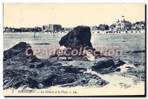 Ansichtskarte AK Pornichet Les Falaises Et La Plage