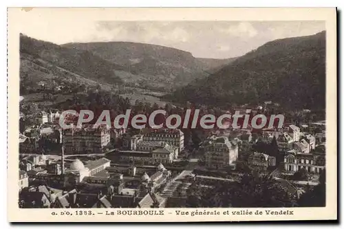 Ansichtskarte AK La Bourboule Vue Generale Et Vallee De Vendeix