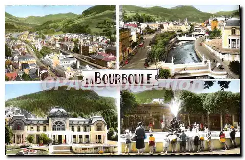 Ansichtskarte AK La Bourboule Vue Generale Les Ponts Sur La Dordogne casino jet d'eau