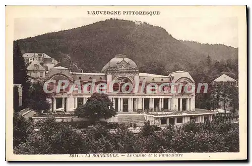 Ansichtskarte AK La Bourboule Le Casino Et Le Funiculaire