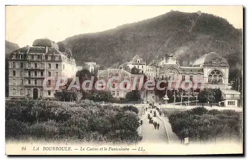 Ansichtskarte AK La Bourboule Le Casino Et Le Funiculaire