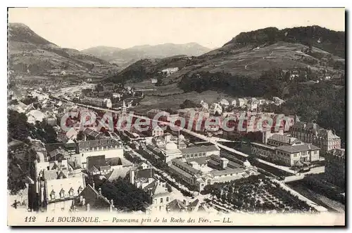 Cartes postales La Bourboule Panorama Pris De La Roche Des Fees