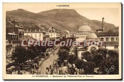 Cartes postales La Bourboule Boulevard De I'Hotel De Ville Et Thermes