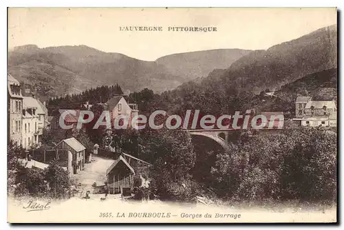 Cartes postales La Bourboule Gorges Du Barrage