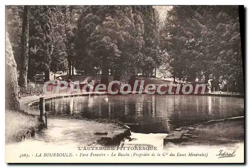 Cartes postales La Bourboule Parc Fenestre Le Bassin