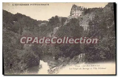 Cartes postales La Bourboule Les Gorges Du Barrage Et Villa Peironnel