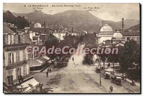 Cartes postales La Bourboule Boulevard Marechal Foch Le Tenon