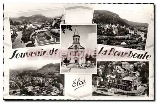 Cartes postales La Bourboule souvenir ponts hotels �glise casino