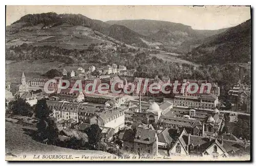 Cartes postales La Bourboule Vue Generale Et La Vall�e De Vendeix