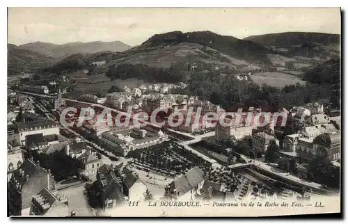 Cartes postales La Bourboule Panorama Vu De La Roche Des Fees