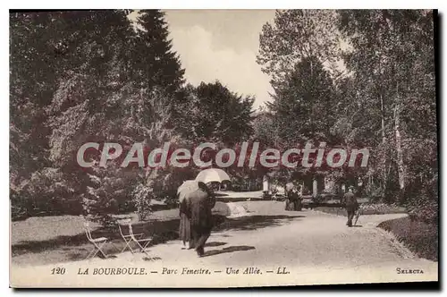 Cartes postales La Bourboule Parc Fenestre Une Allee