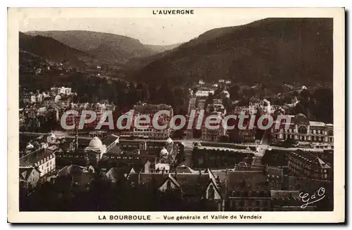 Cartes postales La Bourboule Vue Generale Et Vallee De Vendeix