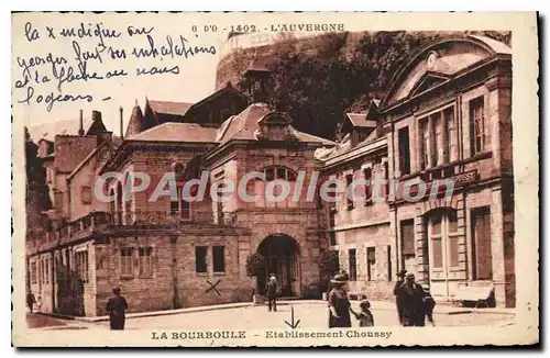 Cartes postales La Bourboule Etablissement Choussy