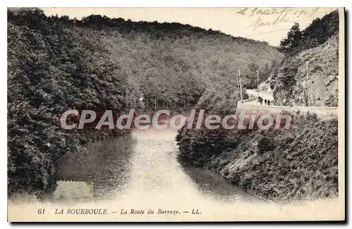 Cartes postales La Bourboule La Route Du Barrage