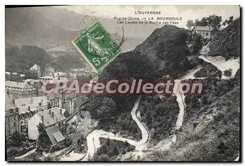 Cartes postales La Bourboule Les Lacets De La Roche Des Fees