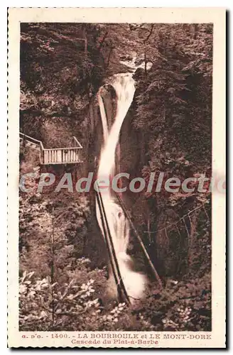 Ansichtskarte AK La Bourboule Et Le Mont Dore Cascade Du Plat A Barbe