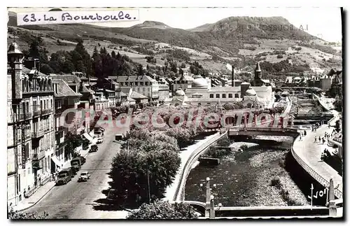 Ansichtskarte AK La Bourboule Centre De La Ville Et La Dordogne