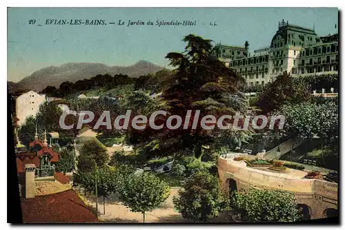 Cartes postales Evian Les Bains Le Jardin Du Splendide Hotel