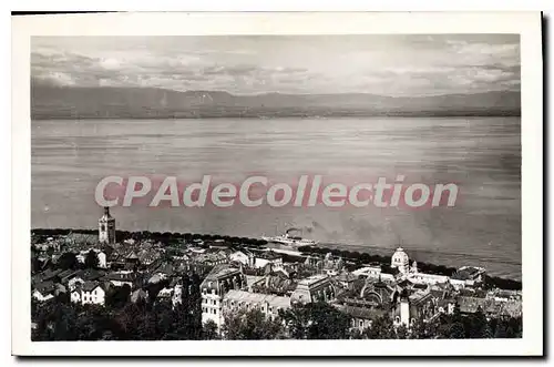 Cartes postales Evian Les Bains Le Lac Et La Cote Suisse