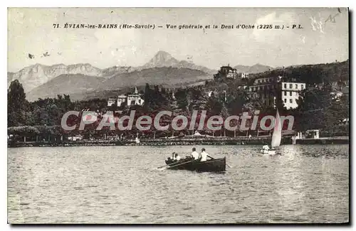 Cartes postales Evian Les Bains Vue Generale Et La Dent D'Oche