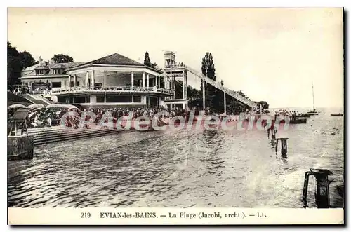 Cartes postales Evian Les Bains La Plage