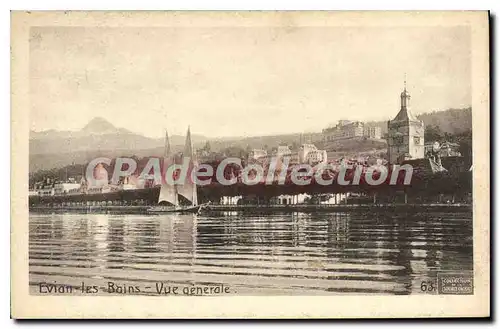 Cartes postales Evian Les Bains Vue Generale