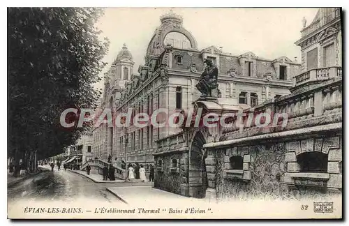 Cartes postales Evian Les Bains L'Etablissement Thermal bains d'evian