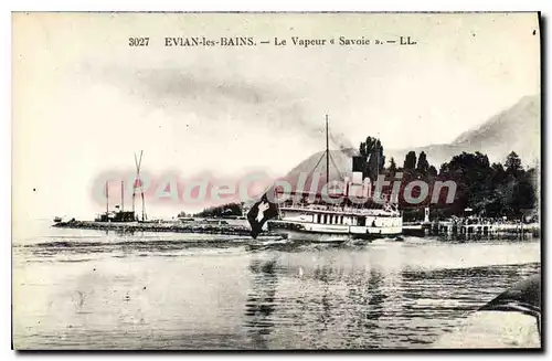 Cartes postales Evian Les Bains Le Vapeur Savoie