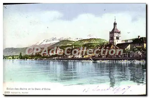 Cartes postales Evian Les Bains Et La Dent D'Oche