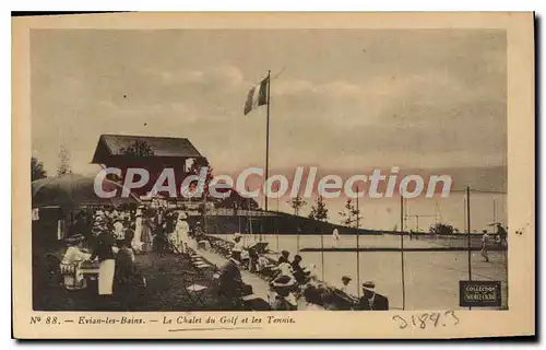 Cartes postales Evian Les Bains Le Chalet Du Golf Et les Tennis